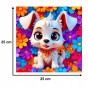 dog puzzle 150 elements, wooden puzzle, mruupruu puzzle, dog, colorful dog puzzle